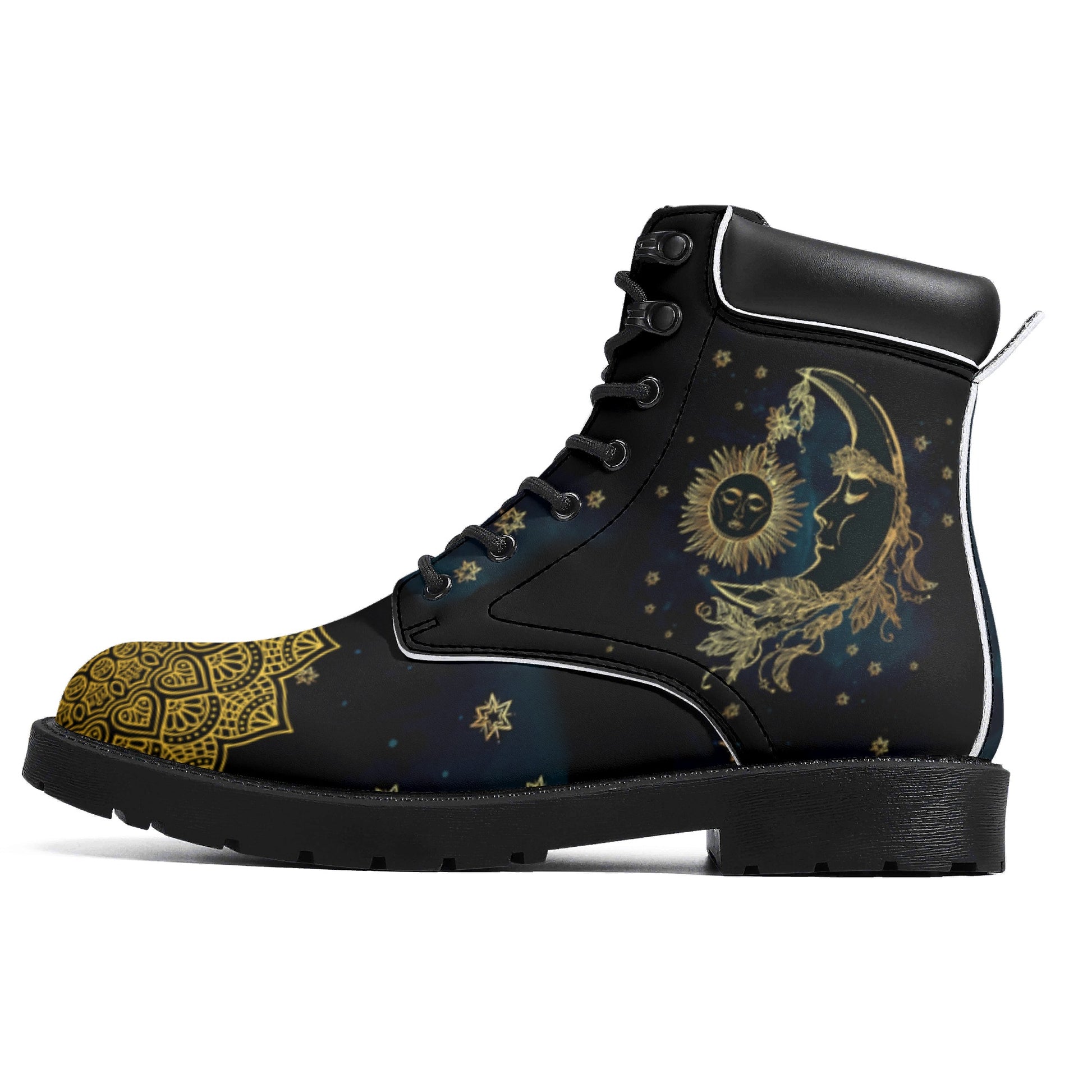 Moon Sun! Mens All Season Leather Boots - AGTC
