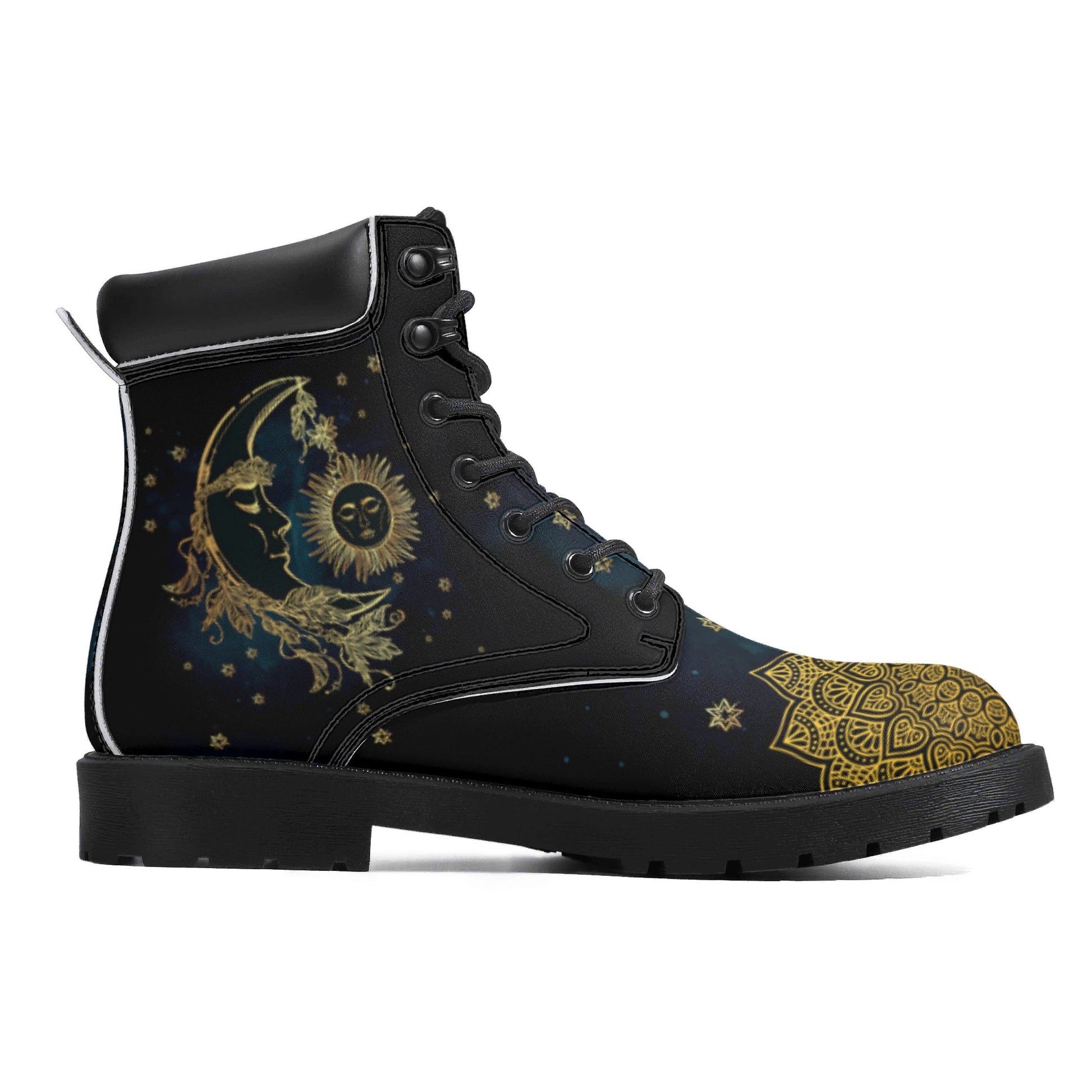 Moon Sun! Mens All Season Leather Boots - AGTC