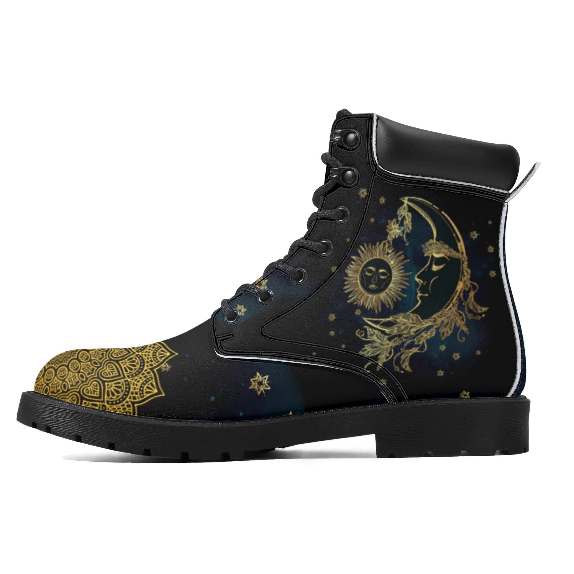 Moon Sun! Mens All Season Leather Boots - AGTC