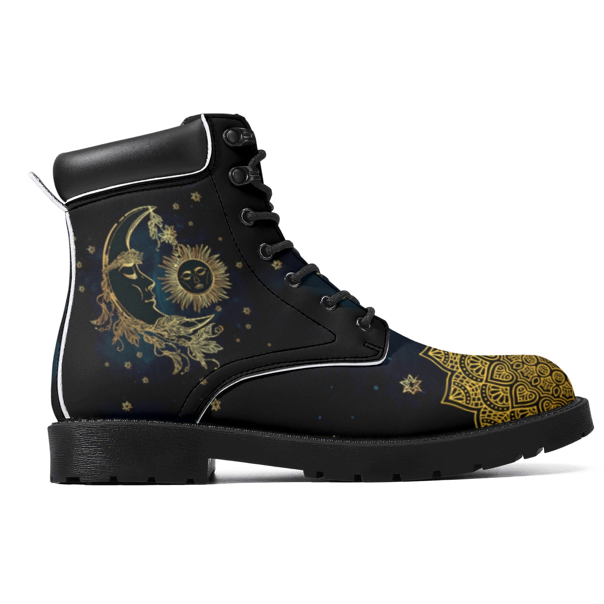 Moon Sun! Mens All Season Leather Boots - AGTC