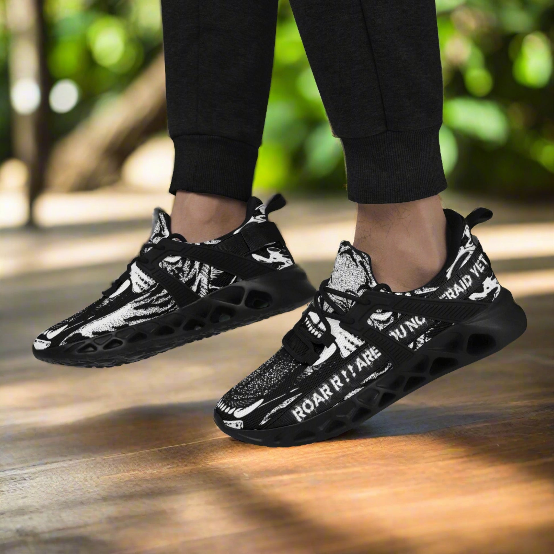 Roar like a Lion! Mens New Elastic Sport Sneakers - AGTC