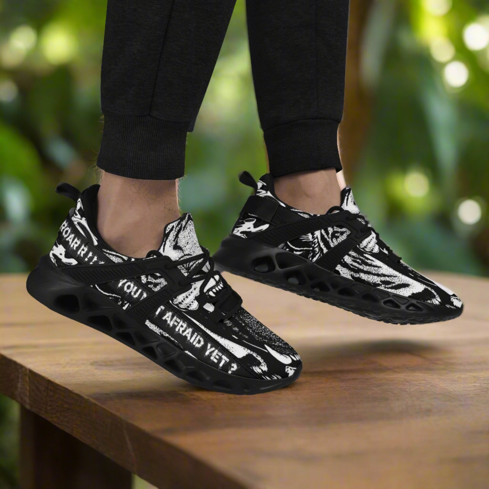 Roar like a Lion! Mens New Elastic Sport Sneakers - AGTC