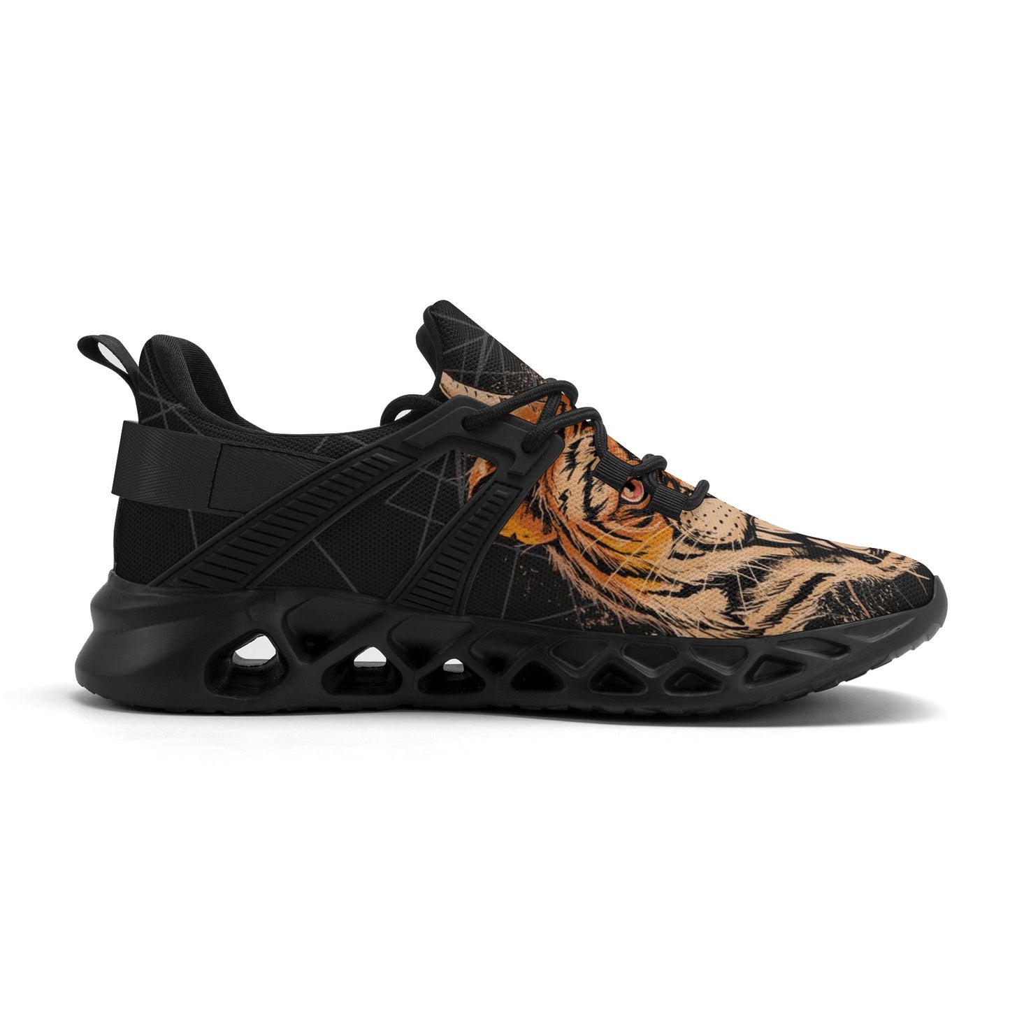 Eye Of The Tiger | Men's New Elastic Sport Sneakers - Comfortable, Breathable, and Stylish - AGTC