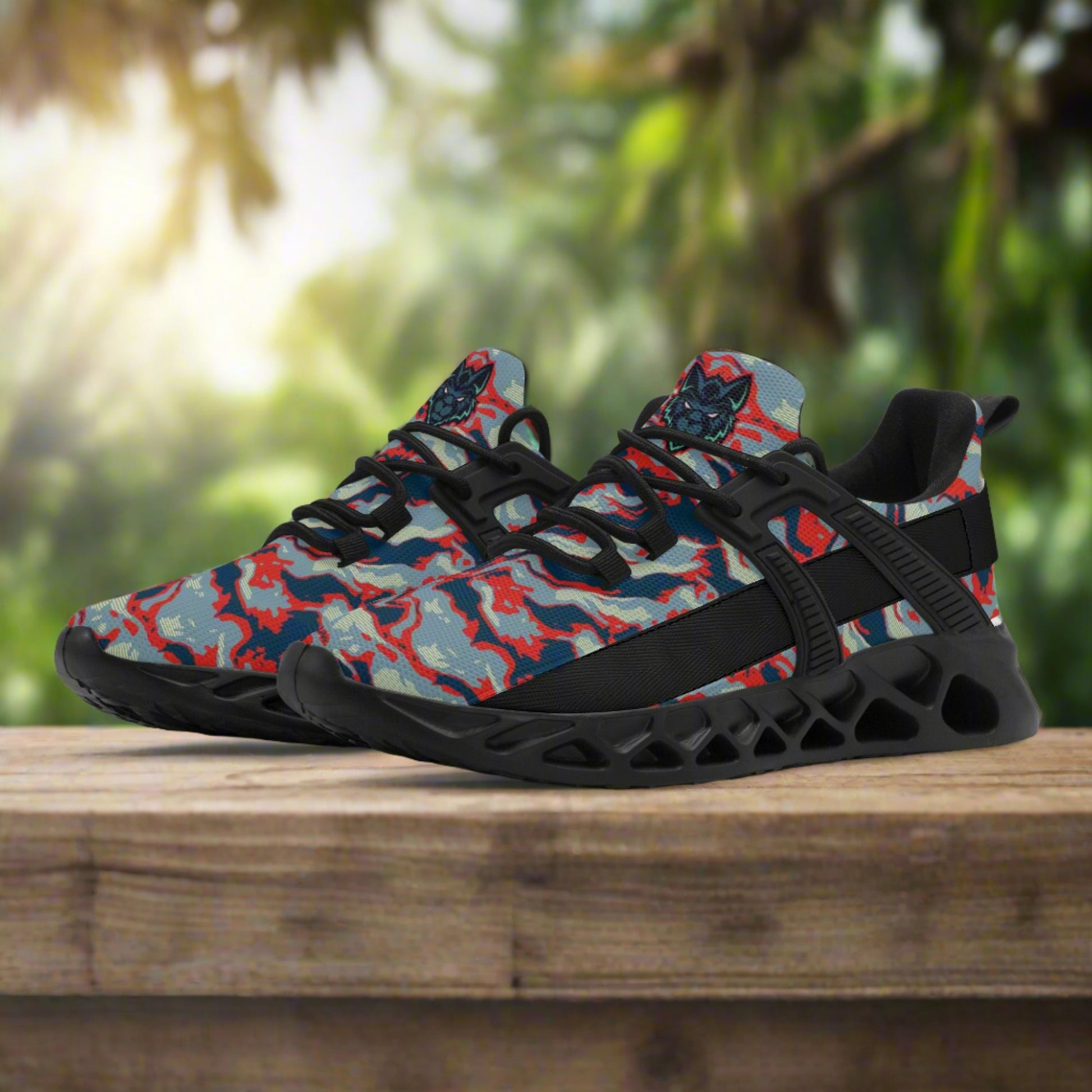 Camo Wolf | Men's New Elastic Sport Sneakers - Stylish and Comfortable - AGTC