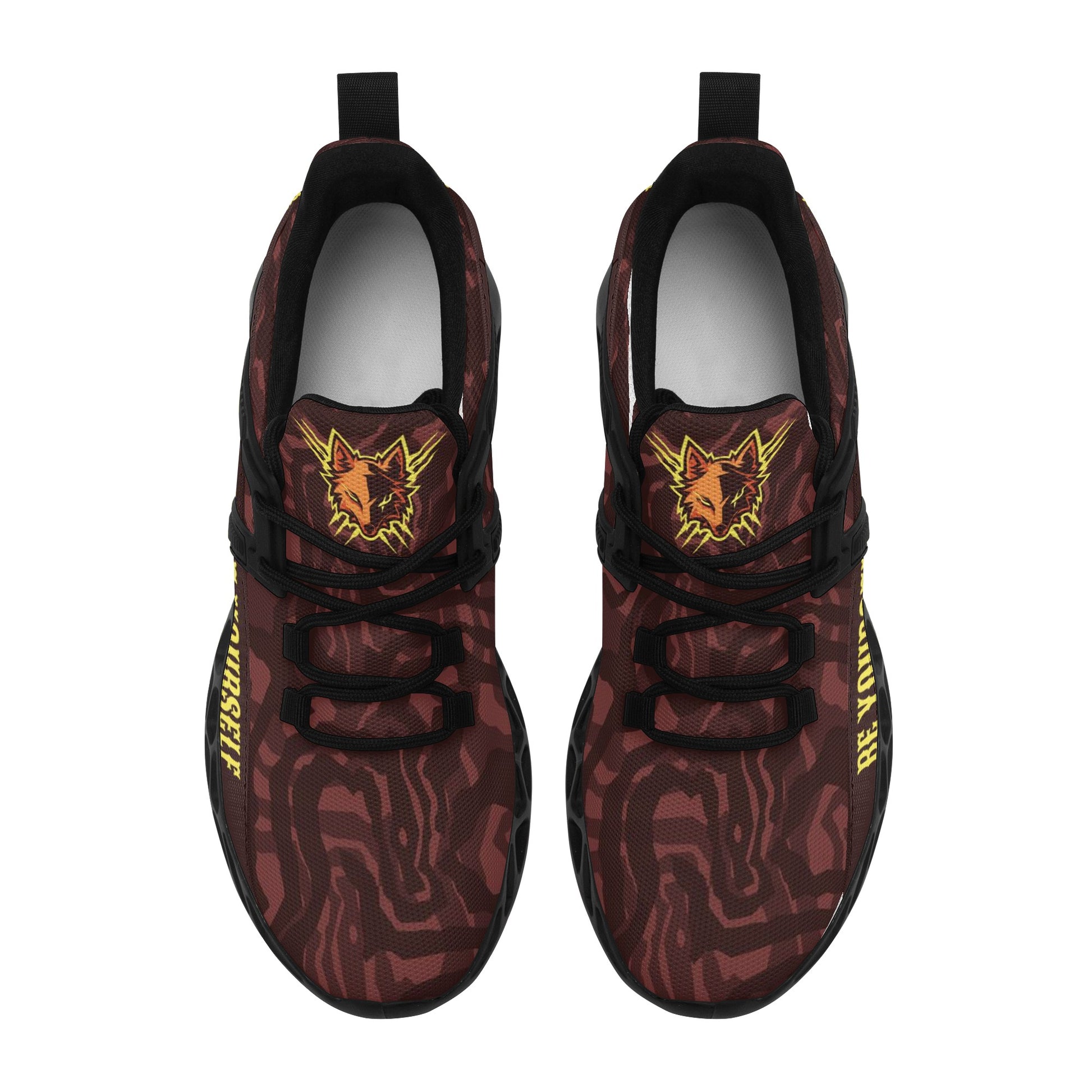 Red Fox! Mens New Elastic Sport Sneakers - AGTC