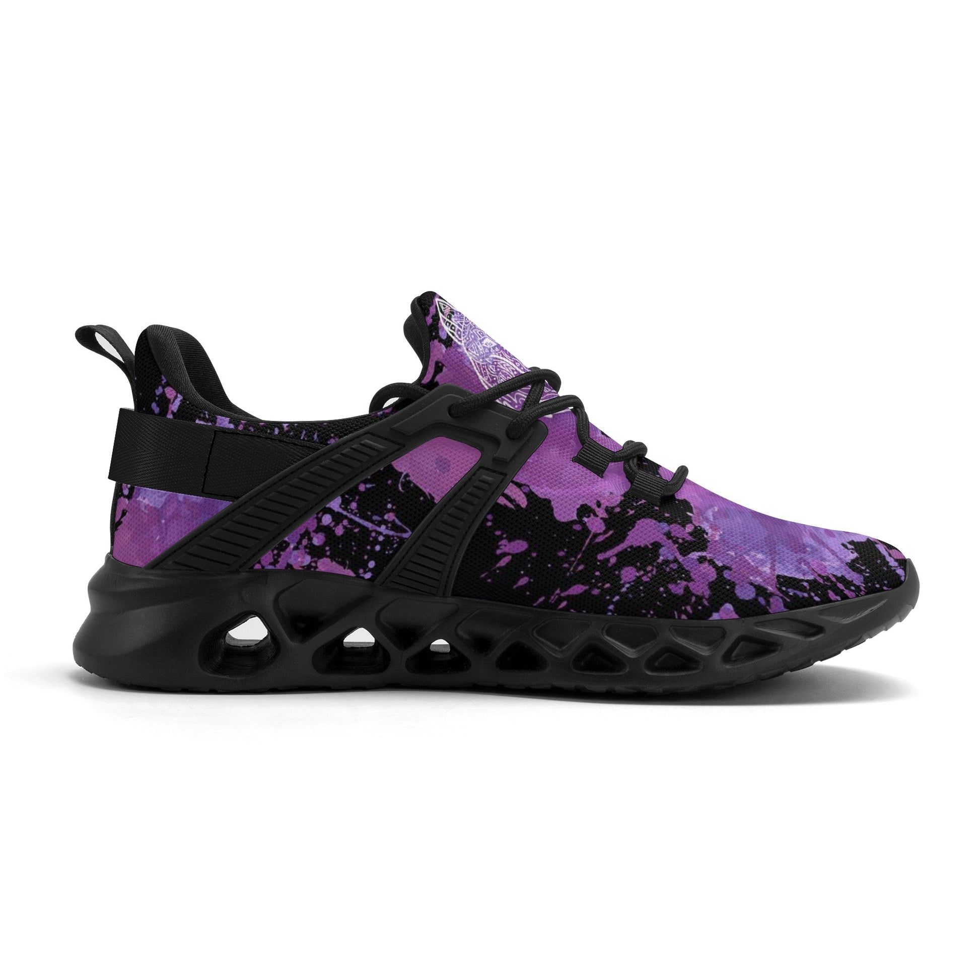 Purple Rain! Mens New Elastic Sport Sneakers - AGTC