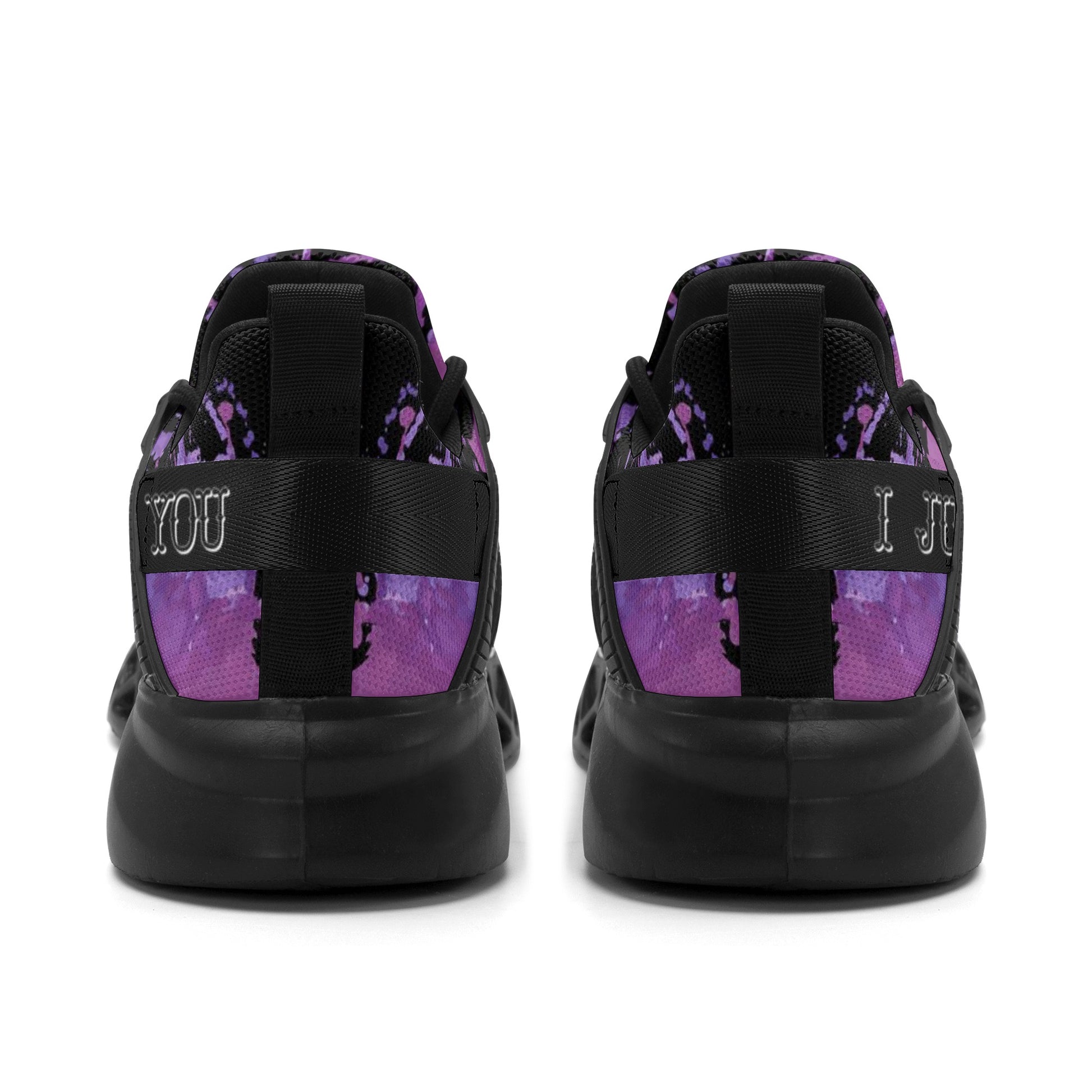 Purple Rain! Mens New Elastic Sport Sneakers - AGTC