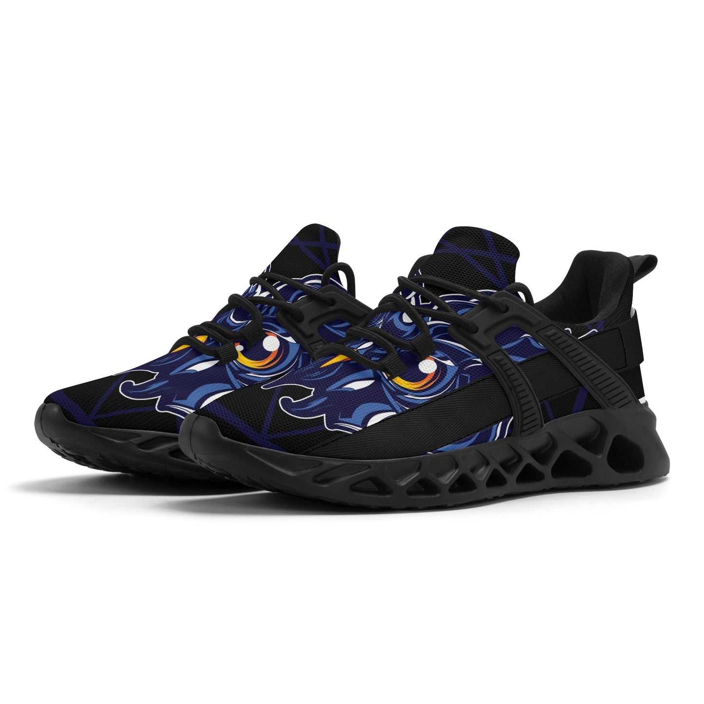 Night Owl! Mens New Elastic Sport Sneakers - AGTC