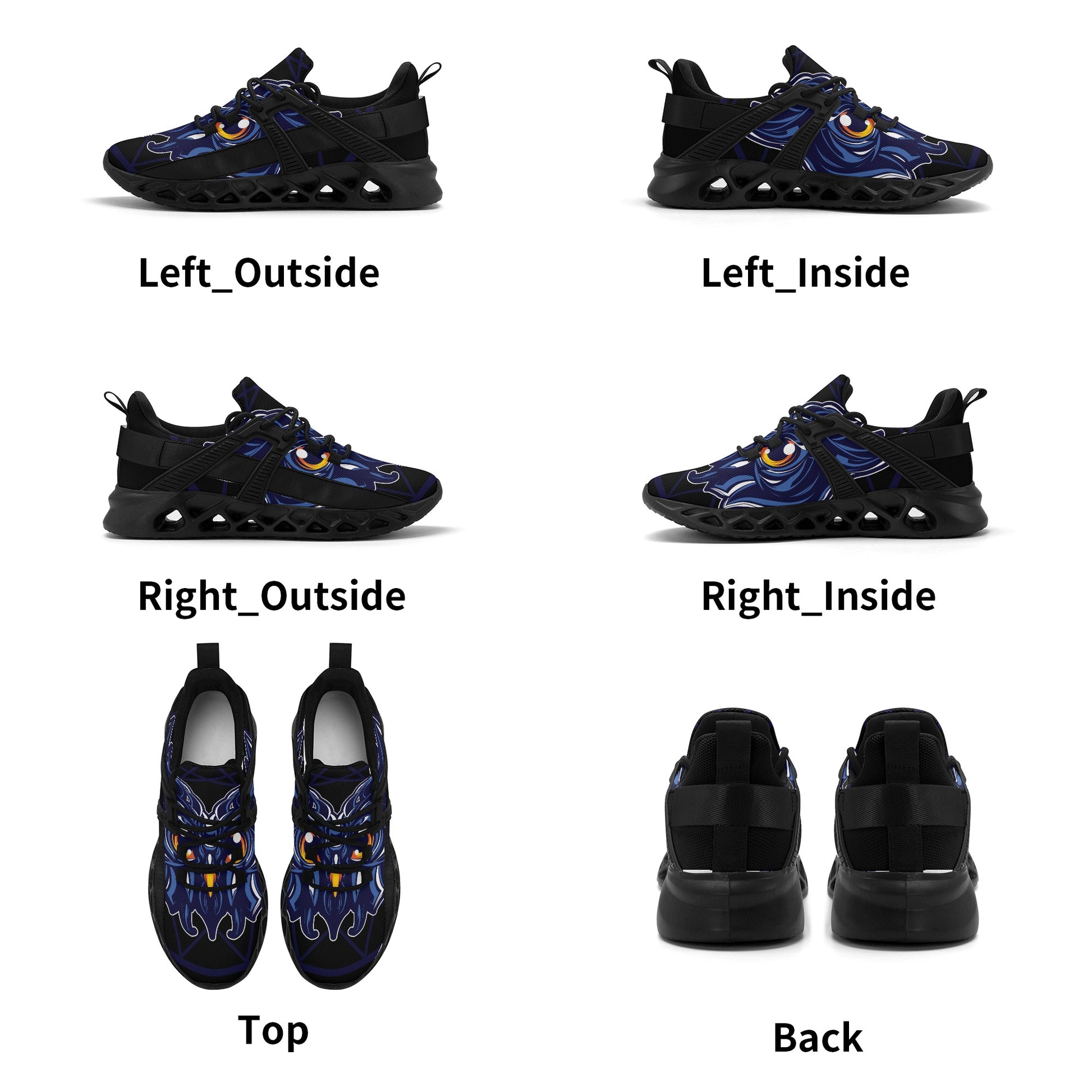 Night Owl! Mens New Elastic Sport Sneakers - AGTC