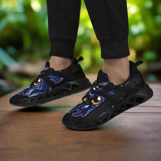 Night Owl! Mens New Elastic Sport Sneakers - AGTC