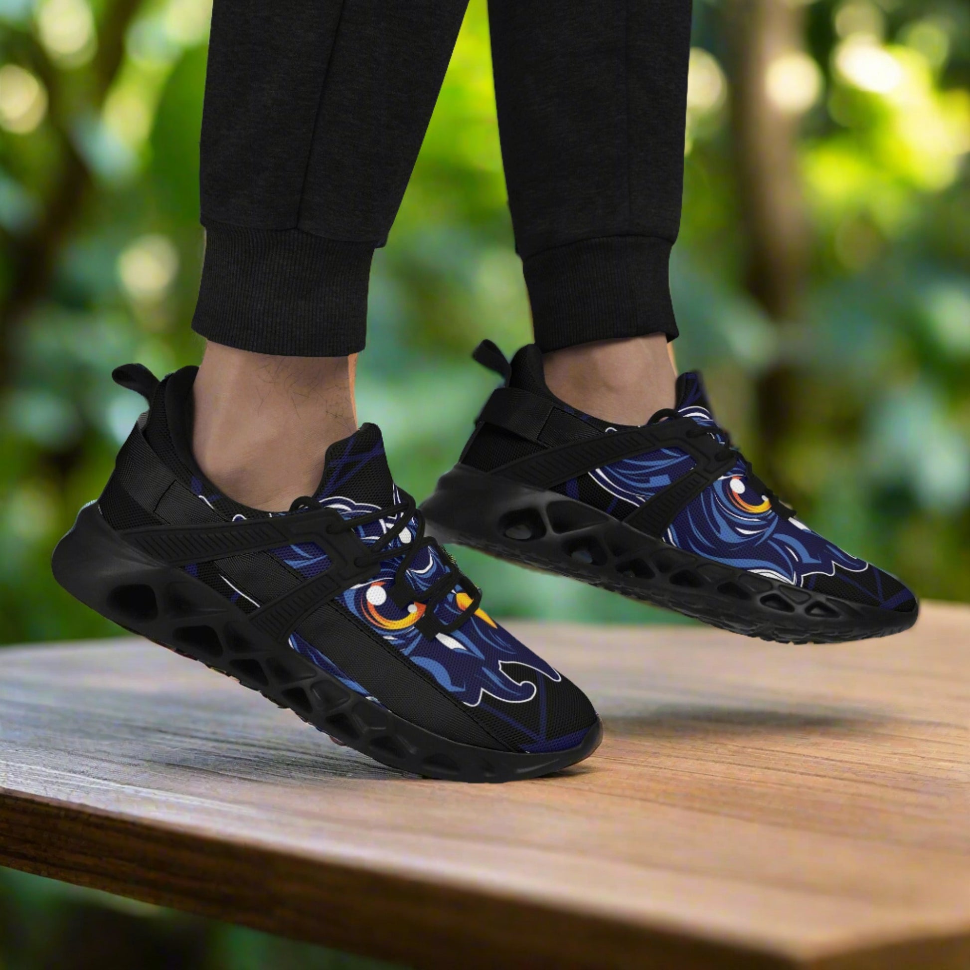 Night Owl! Mens New Elastic Sport Sneakers - AGTC