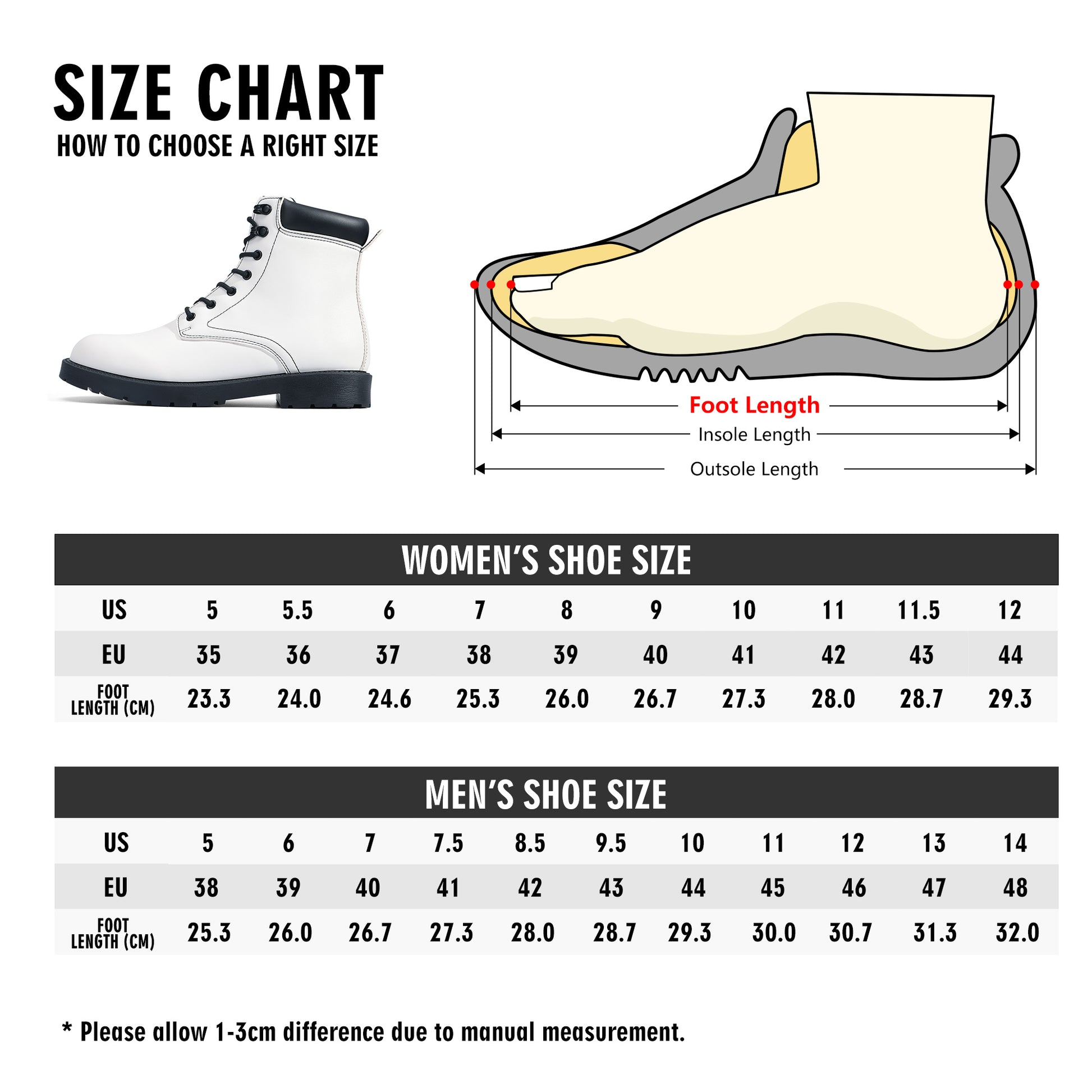 Moon Sun! Mens All Season Leather Boots - AGTC