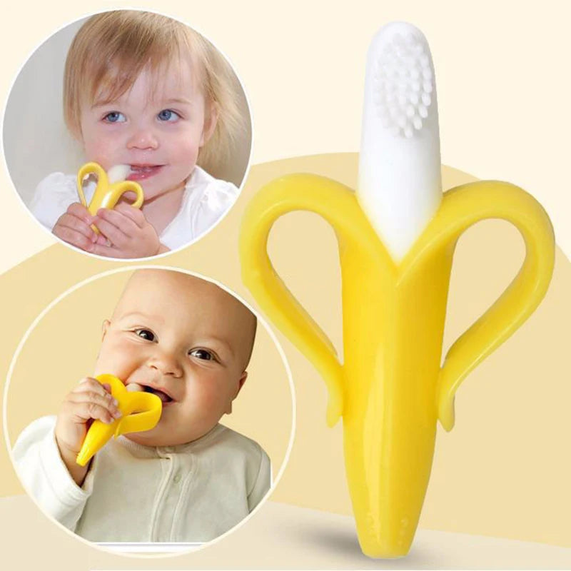 Soothing Sensation: Baby Silicone Teether Toys - BPA Free Banana and Remote Control Shapes for Toddler Chew, Ideal Baby Sensory Toy (0-12 Months). - AGTC