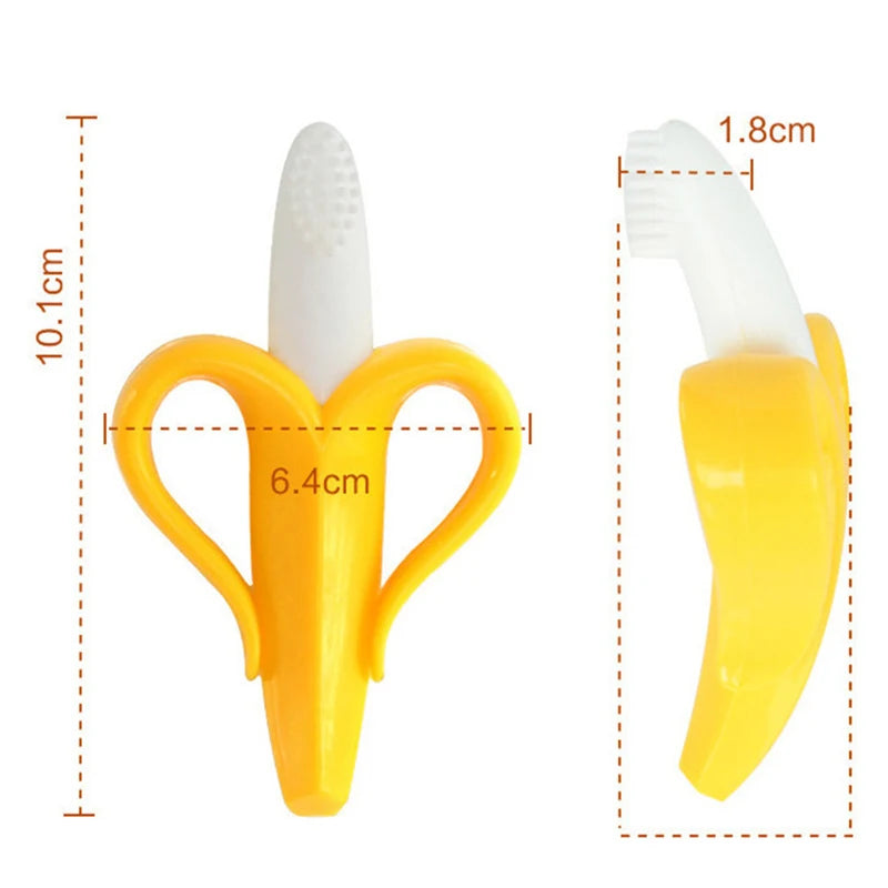 Soothing Sensation: Baby Silicone Teether Toys - BPA Free Banana and Remote Control Shapes for Toddler Chew, Ideal Baby Sensory Toy (0-12 Months). - AGTC