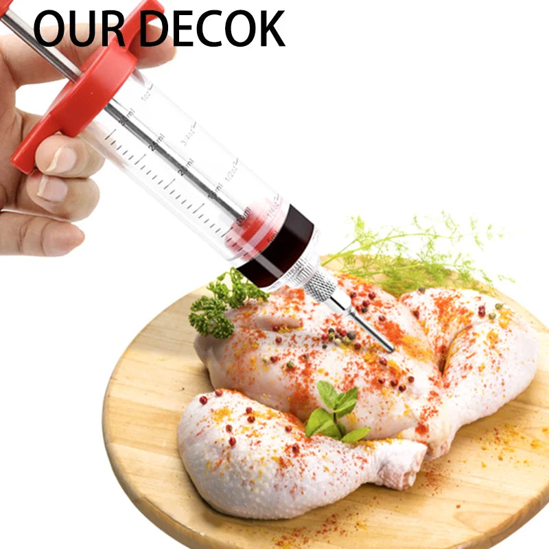 Complete Set for Marinating Meats and Injecting Sauces