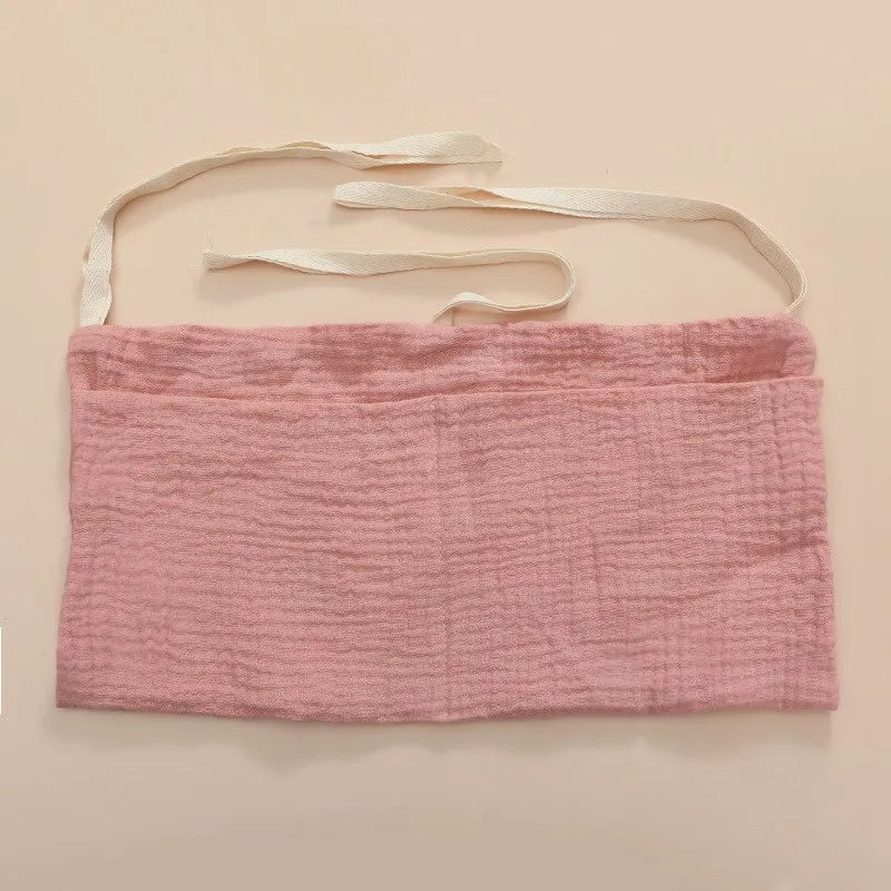 Clutter-Free Convenience: Baby Bedside Hanging Storage Bag - Double Layer Cotton Organizer with Pockets for Stroller, Diapers, Toys, Tissues, a Multipurpose Accessory. - AGTC