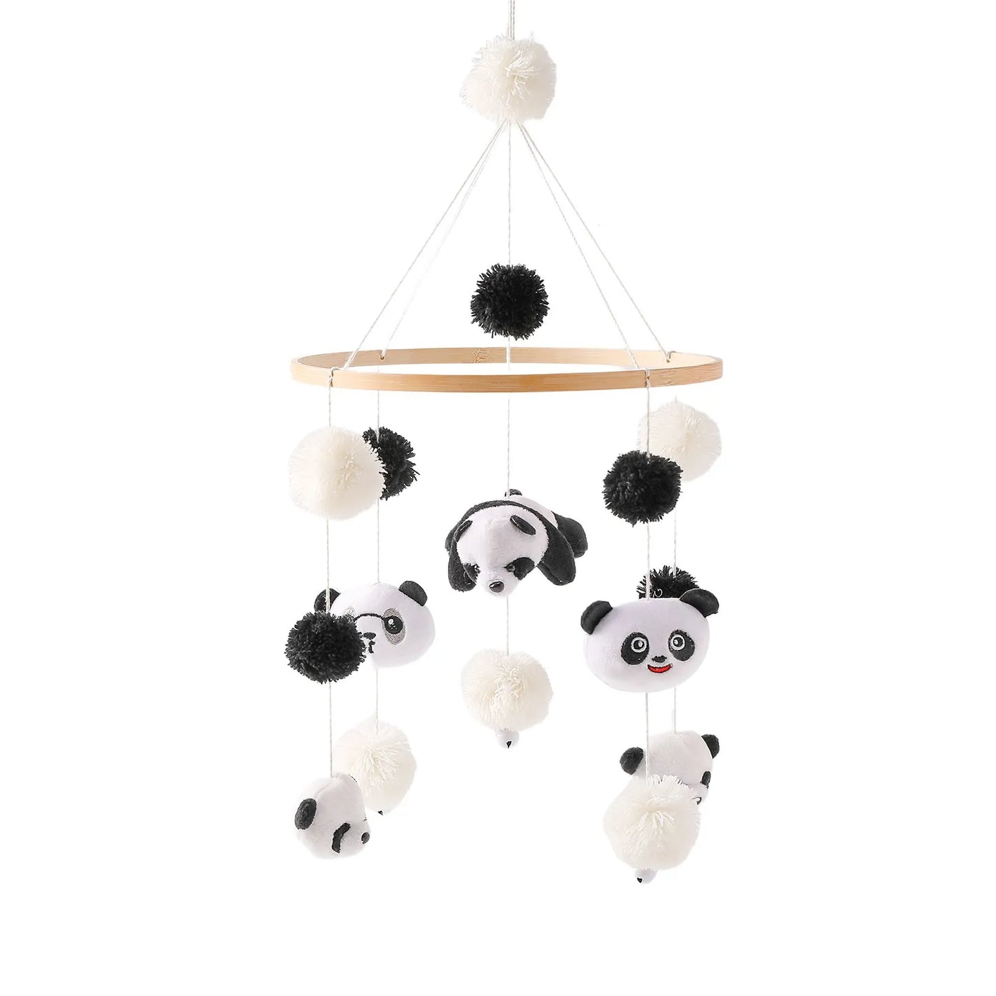 Musical Marvel: Baby Rattle Toy and Wooden Mobile for Crib Bed - Newborn Music Box, Bed Bell Hanging, Perfect Infant Crib Entertainment. - AGTC