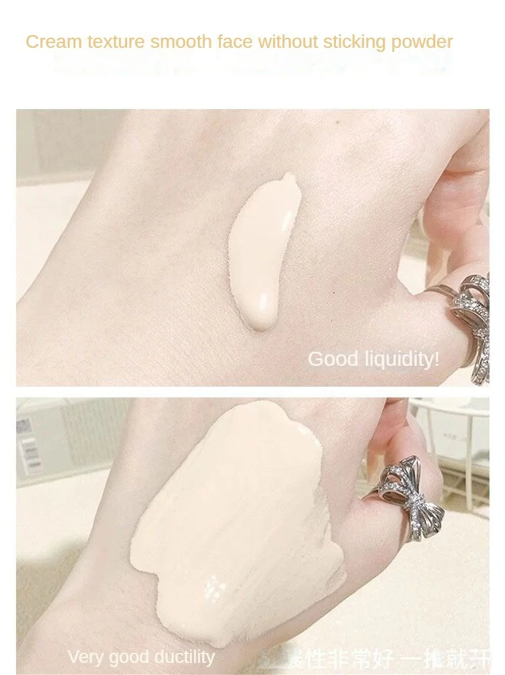 Flawless Base: Concealer Liquid Foundation for High Coverage - Oil-Control, Moisturizing, and Breathable for Lasting Korean Cosmetics Glam! - AGTC