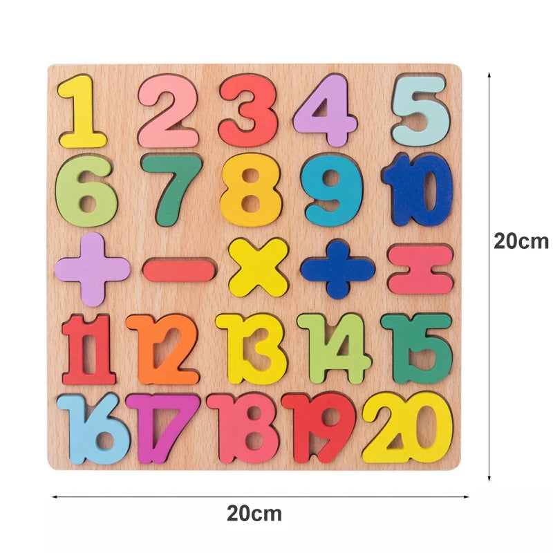 Discover & Learn: Montessori Wooden Puzzle Hand Grab Boards - Engaging Jigsaw with Cartoon Vehicles and Animals for Early Education in Children. - AGTC