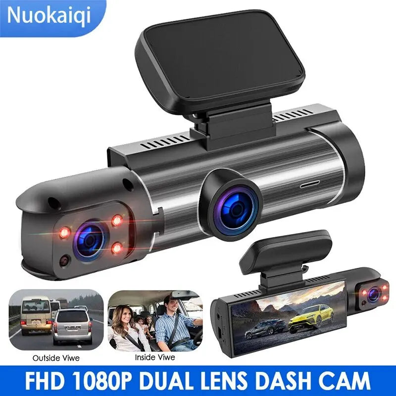 Car DVR Wide-angle 2-record High-definition Night Vision 1080P Driving Recorder - AGTC