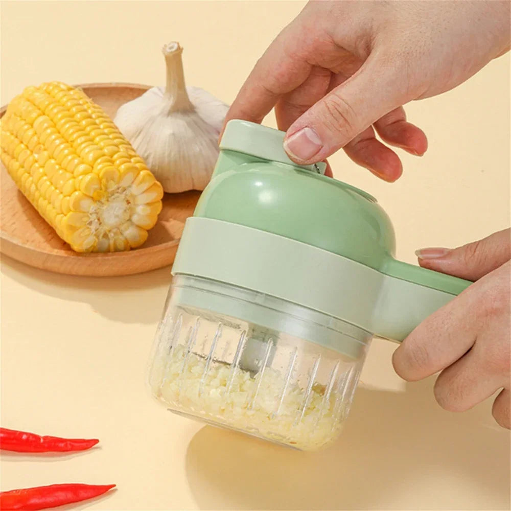 Versatile 4-in-1 Food Processor: Masher, Grinder & Veggie Cutter - AGTC