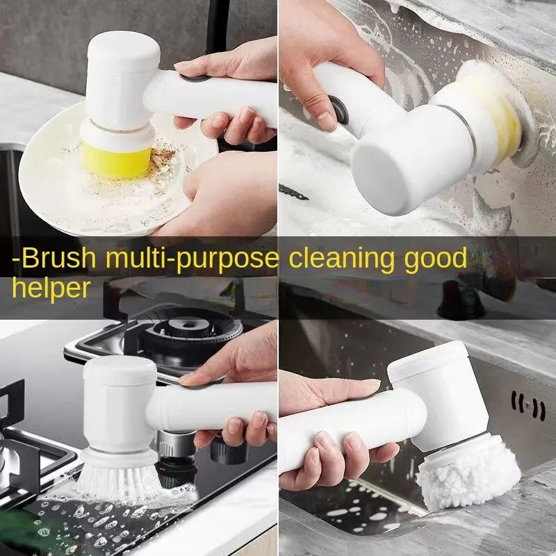 Hard Nylon Brush: “Sturdy nylon brush tackles tough kitchen grime.”