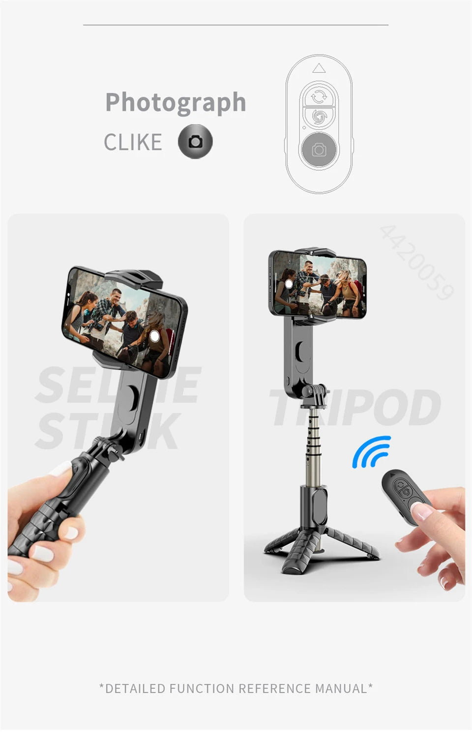 2023 Gimbal Stabilizer with Fill Light - AGTC