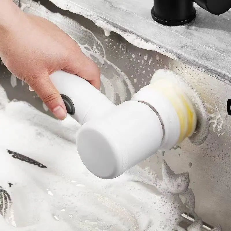 Soft Sponge Brush: “Gentle sponge brush head for delicate surfaces.”