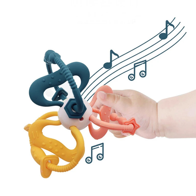 Soothing Sensation: Baby Silicone Teether Toys - BPA Free Banana and Remote Control Shapes for Toddler Chew, Ideal Baby Sensory Toy (0-12 Months). - AGTC