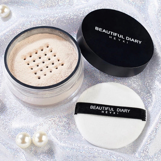 Matte Elegance in a Jar: 1PC Professional Loose Powder for Invisible Pores, Oil Control, and Translucent Brightening - Your Face Styling Essential. - AGTC