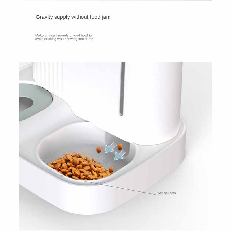 Automatic Pet Feeder Wet Dry Separation 3L Cat Food Bowl 850ML Water Bottle Large Capacity Dog Cat Food Dispenser Pet Supplies - AGTC