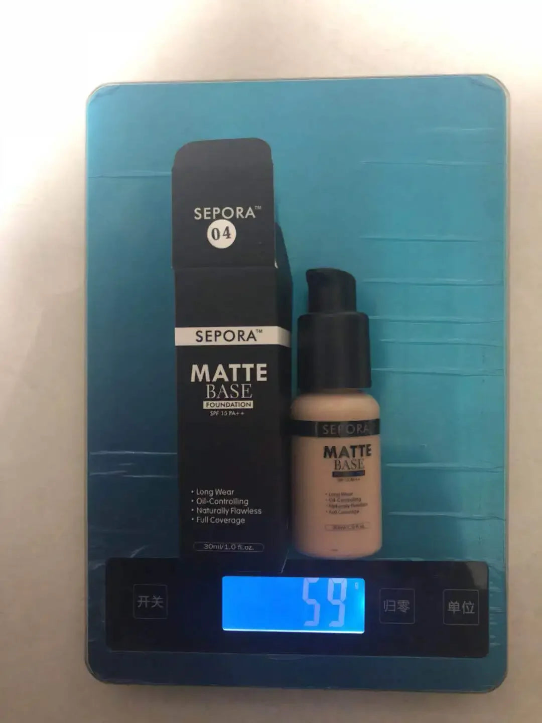 Matte Perfection: SEPORA 6-Color Liquid Foundation - 30ml for Oil Control, Waterproof, Full Coverage, and Natural Concealer Base Makeup. - AGTC