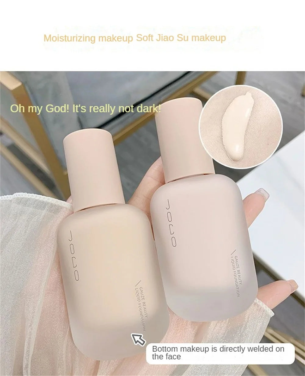 Flawless Base: Concealer Liquid Foundation for High Coverage - Oil-Control, Moisturizing, and Breathable for Lasting Korean Cosmetics Glam! - AGTC