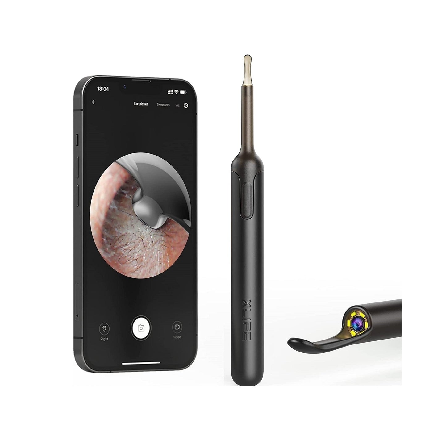 Xlife X0 Visual Earwax Remover - Safe and Effective Earwax Cleaning Tool with Camera - AGTC