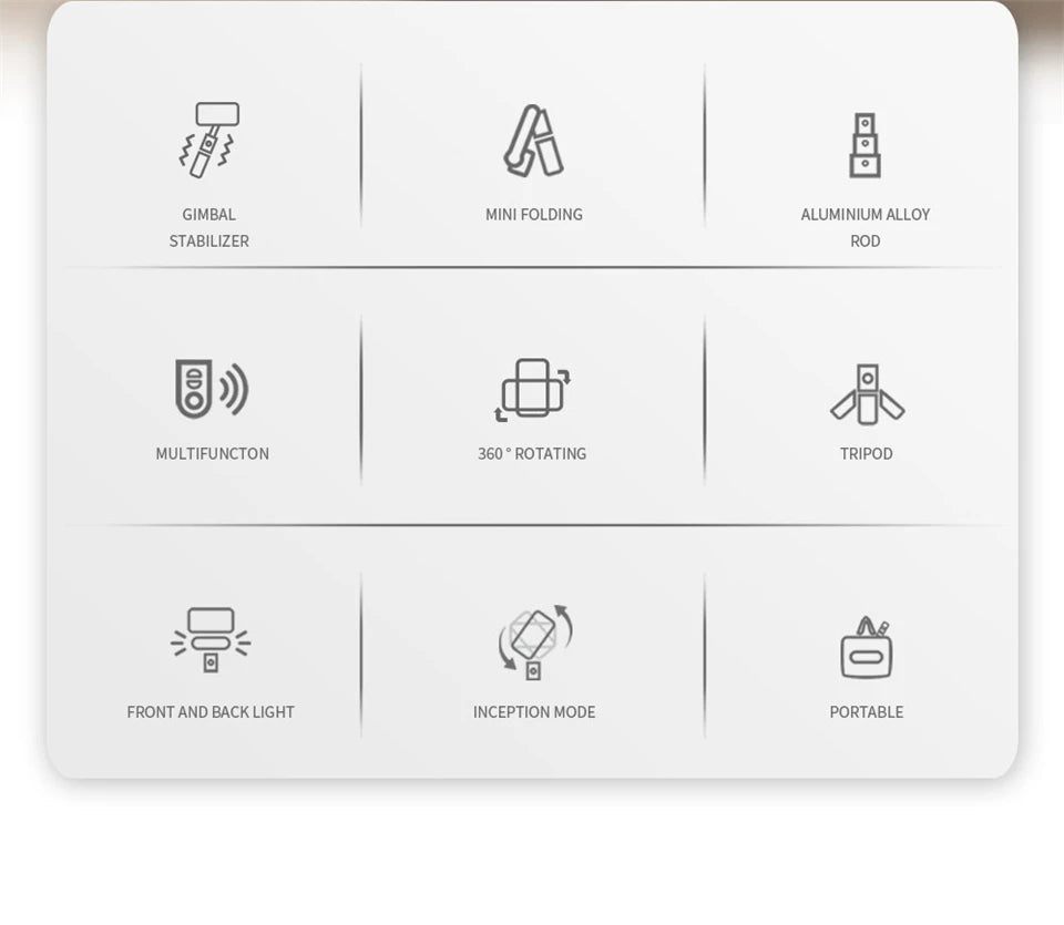 2023 Gimbal Stabilizer with Fill Light - AGTC