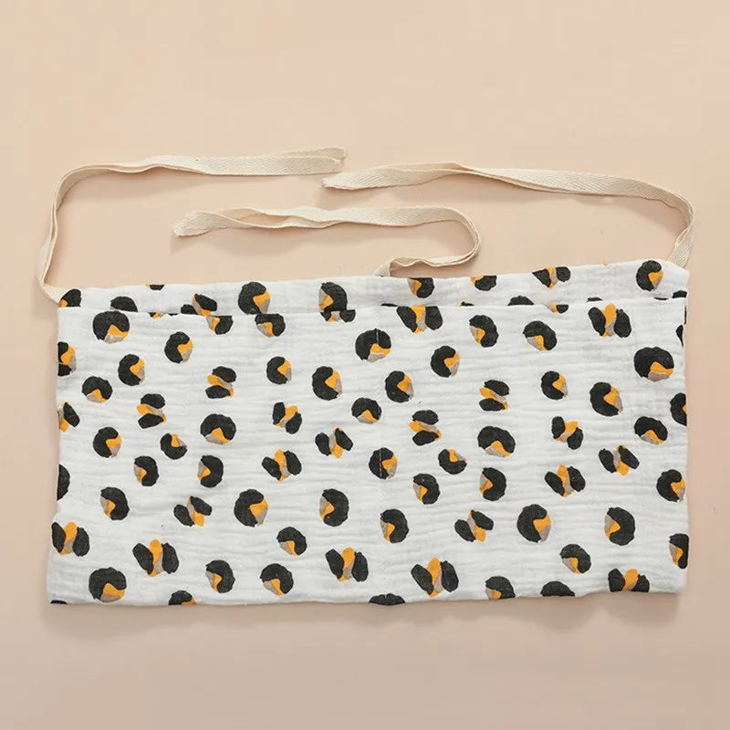 Clutter-Free Convenience: Baby Bedside Hanging Storage Bag - Double Layer Cotton Organizer with Pockets for Stroller, Diapers, Toys, Tissues, a Multipurpose Accessory. - AGTC