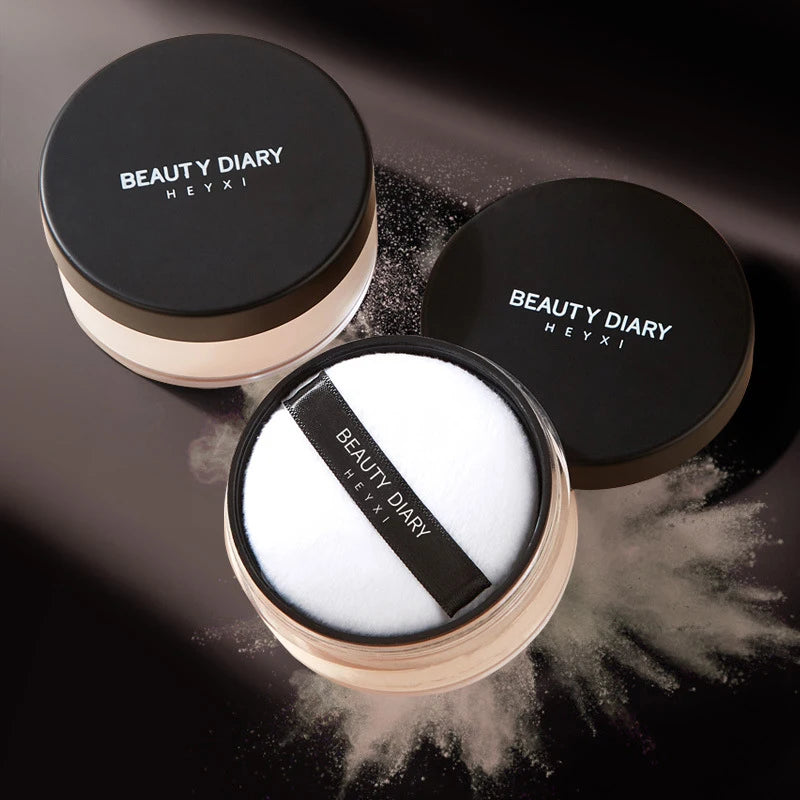 Matte Elegance in a Jar: 1PC Professional Loose Powder for Invisible Pores, Oil Control, and Translucent Brightening - Your Face Styling Essential. - AGTC
