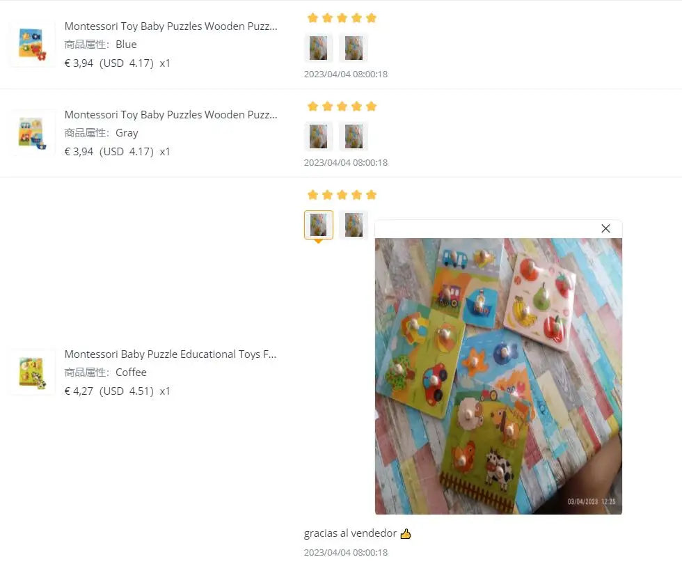 Discover & Learn: Montessori Wooden Puzzle Hand Grab Boards - Engaging Jigsaw with Cartoon Vehicles and Animals for Early Education in Children. - AGTC