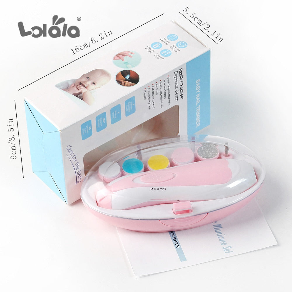 Quiet Electric Baby Nail Trimmer with LED Light, Safe and Easy to Use Nail Filer Clippers for Newborns and Toddlers - AGTC