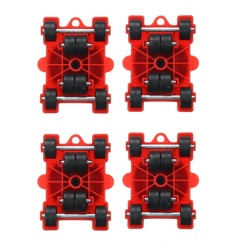 Heavy Duty Furniture Lifter Transport Tool Furniture Mover set 4/14 Move Roller 1 Wheel Bar for Lifting Moving Furniture Helper - AGTC