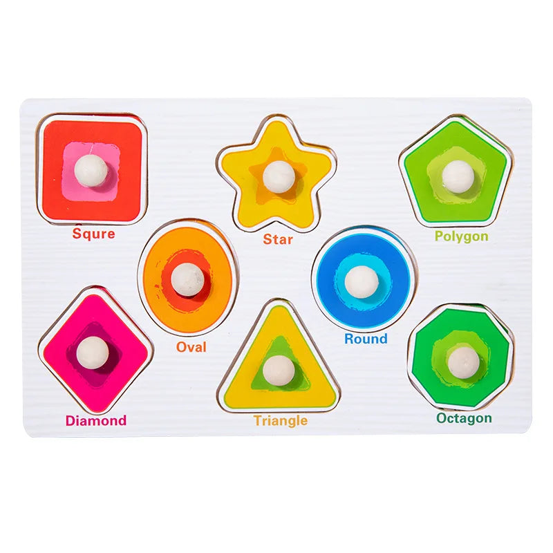 Fun Learning Adventure: Montessori Wooden Toys - Cartoon Animal Dinosaur Wood Puzzle for Baby's Early Education. Educational Jigsaw Fun for Children. - AGTC