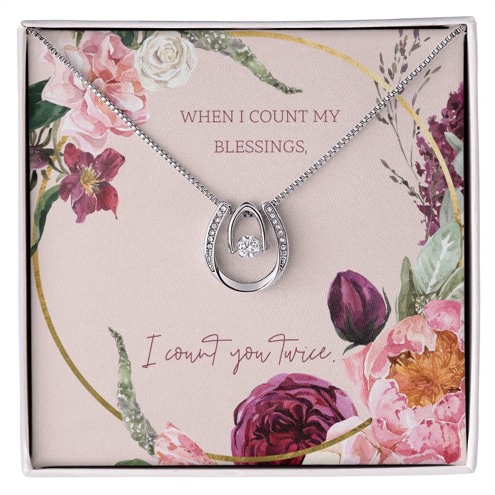 Lucky in Love: White Gold Necklace with Dancing Cubic Zirconia and Crystals - AGTC