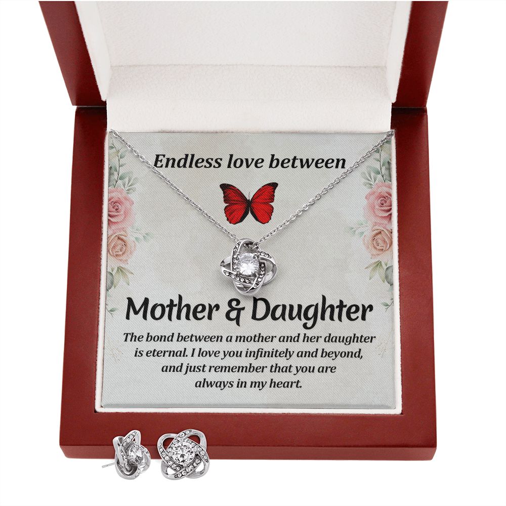 Shine Bright with Love: Stunning Love Knot Jewelry Set - AGTC