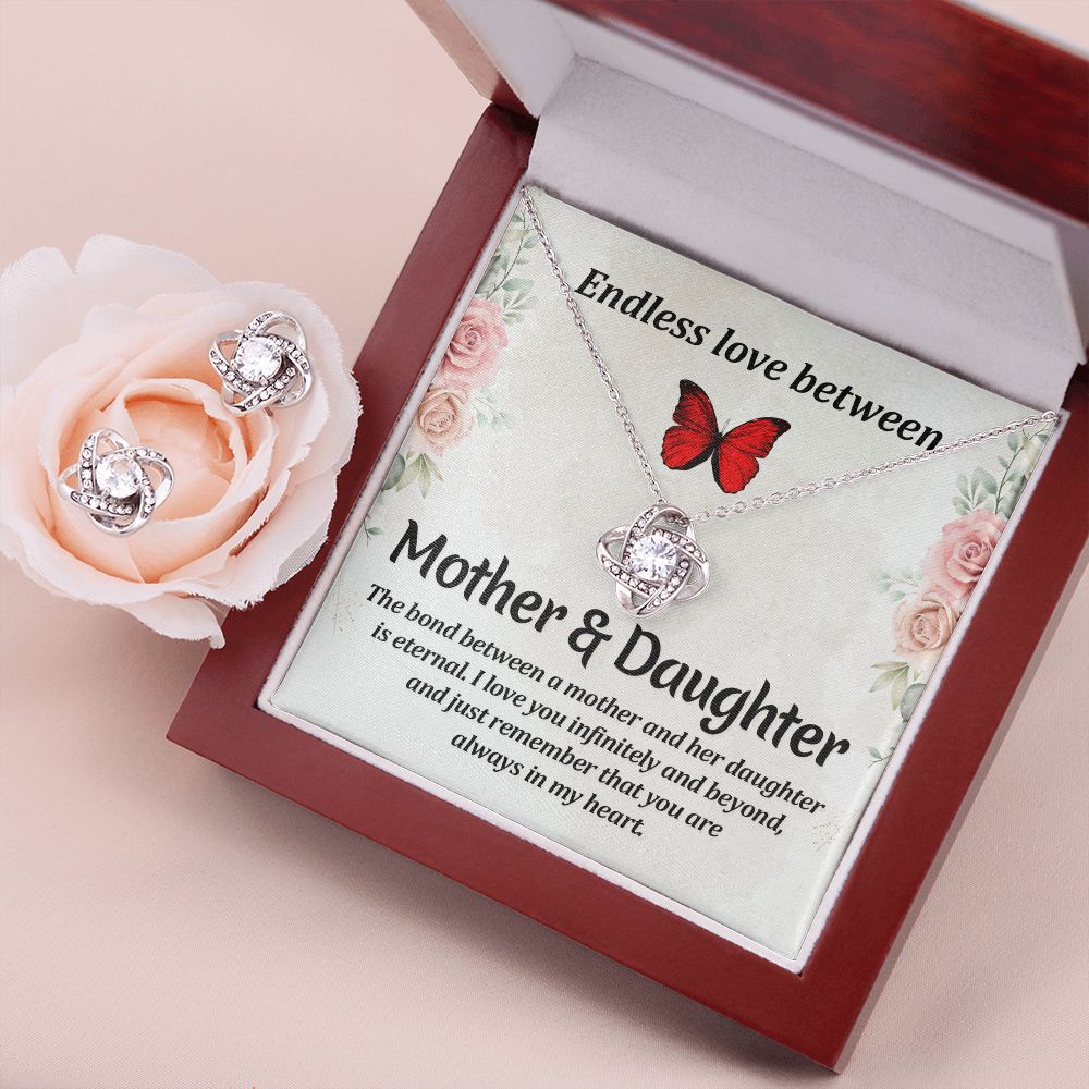 Shine Bright with Love: Stunning Love Knot Jewelry Set - AGTC