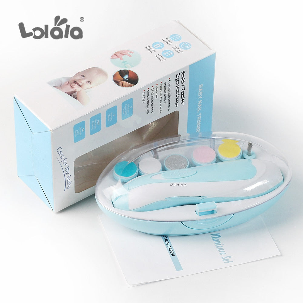Quiet Electric Baby Nail Trimmer with LED Light, Safe and Easy to Use Nail Filer Clippers for Newborns and Toddlers - AGTC