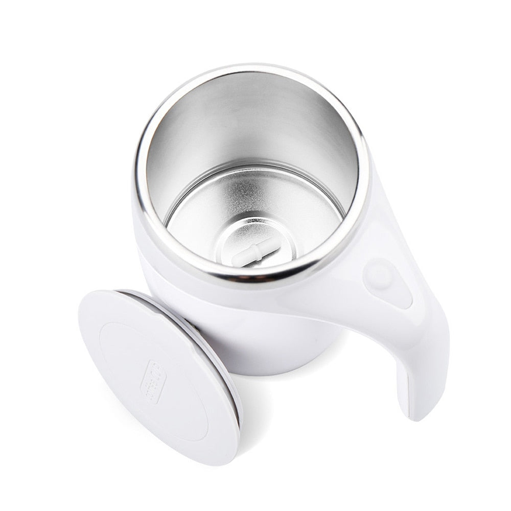 Rechargeable Automatic Magnetic Stirring Mug - Lazy Coffee Mug with Lid for Home, Office, and Travel - AGTC