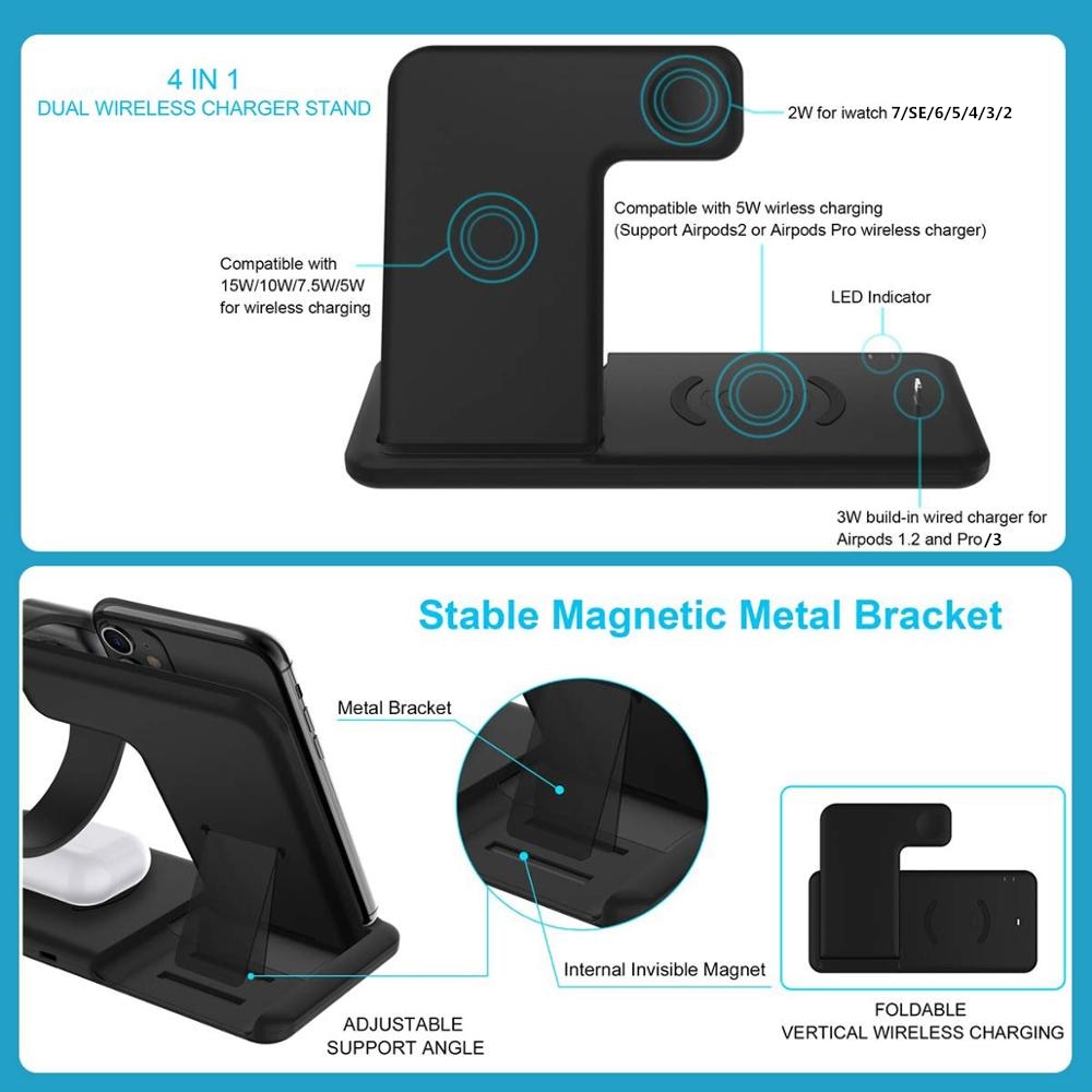 4-in-1 Foldable Wireless Charger - AGTC