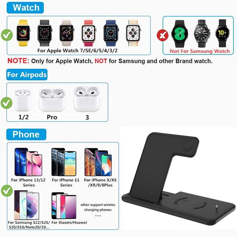 4-in-1 Foldable Wireless Charger - AGTC