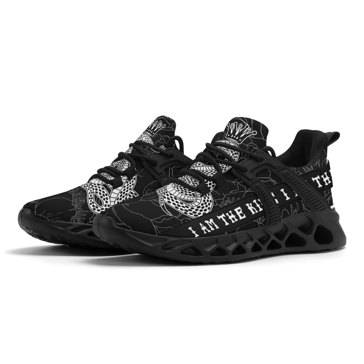 King Cobra | Men's New Elastic Sport Sneakers - Lightweight and Comfortable - AGTC