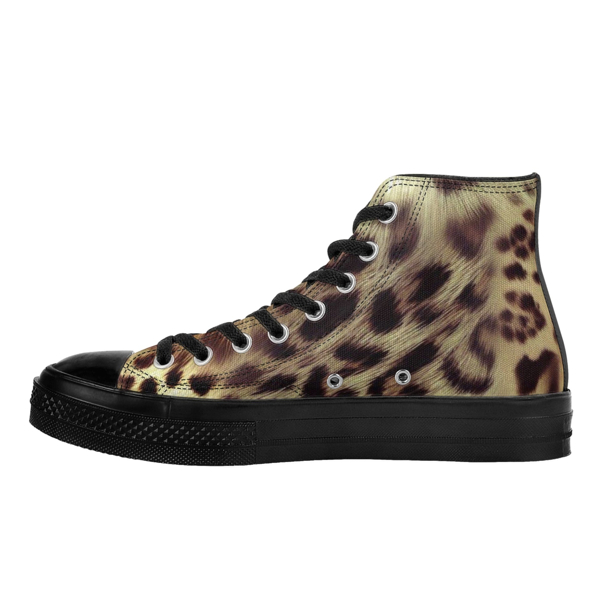 Wild Style: Canvas Shoes Featuring Striking Leopard Print